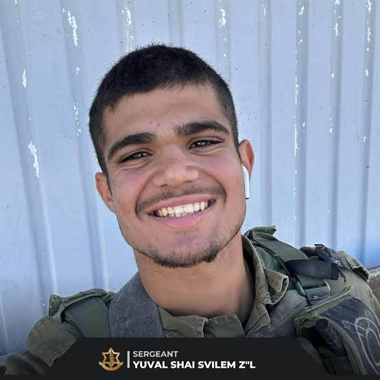 Sgt. Yuval Shai Svilem smiling in IDF uniform.