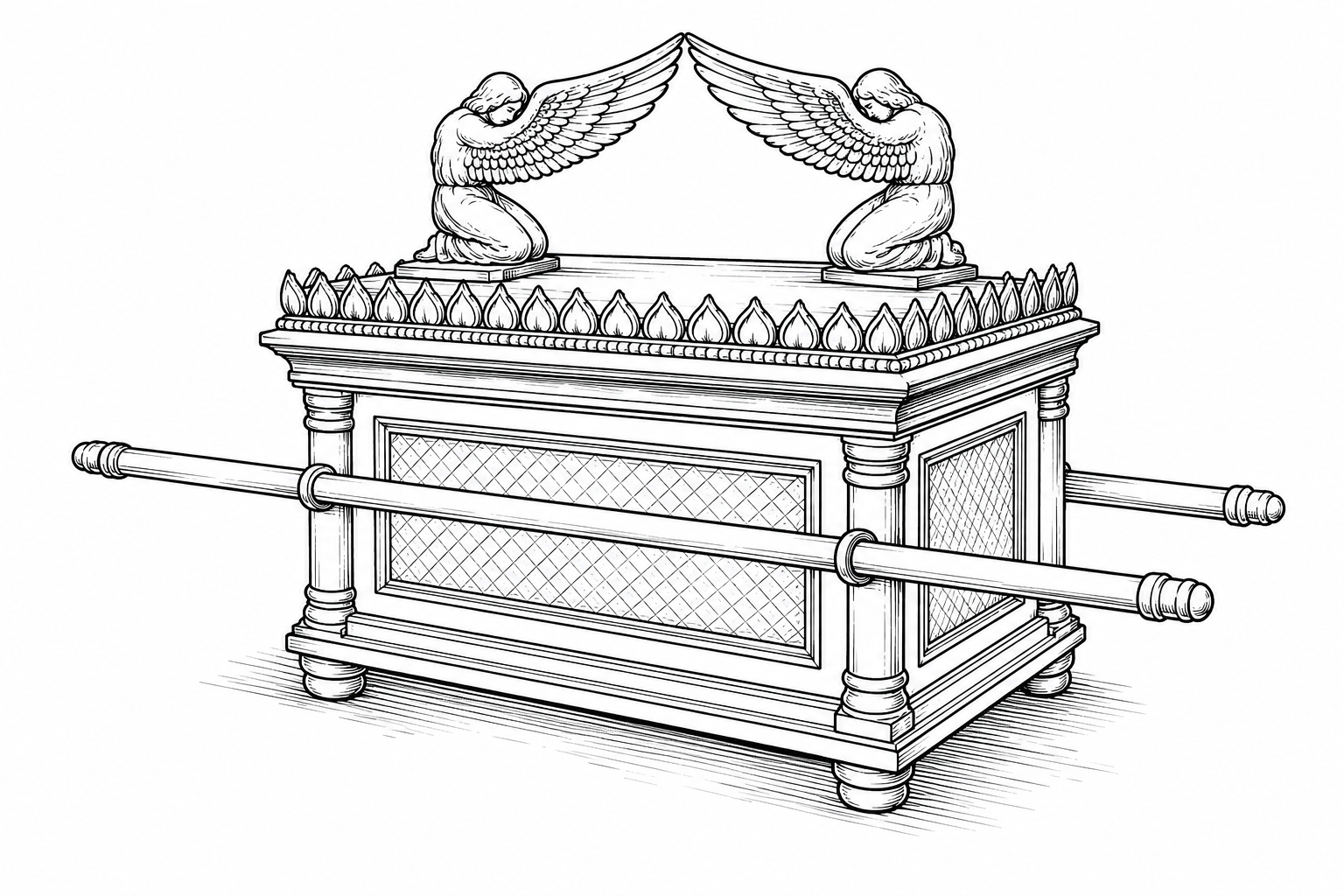 Drawing of the Ark of the Covenant