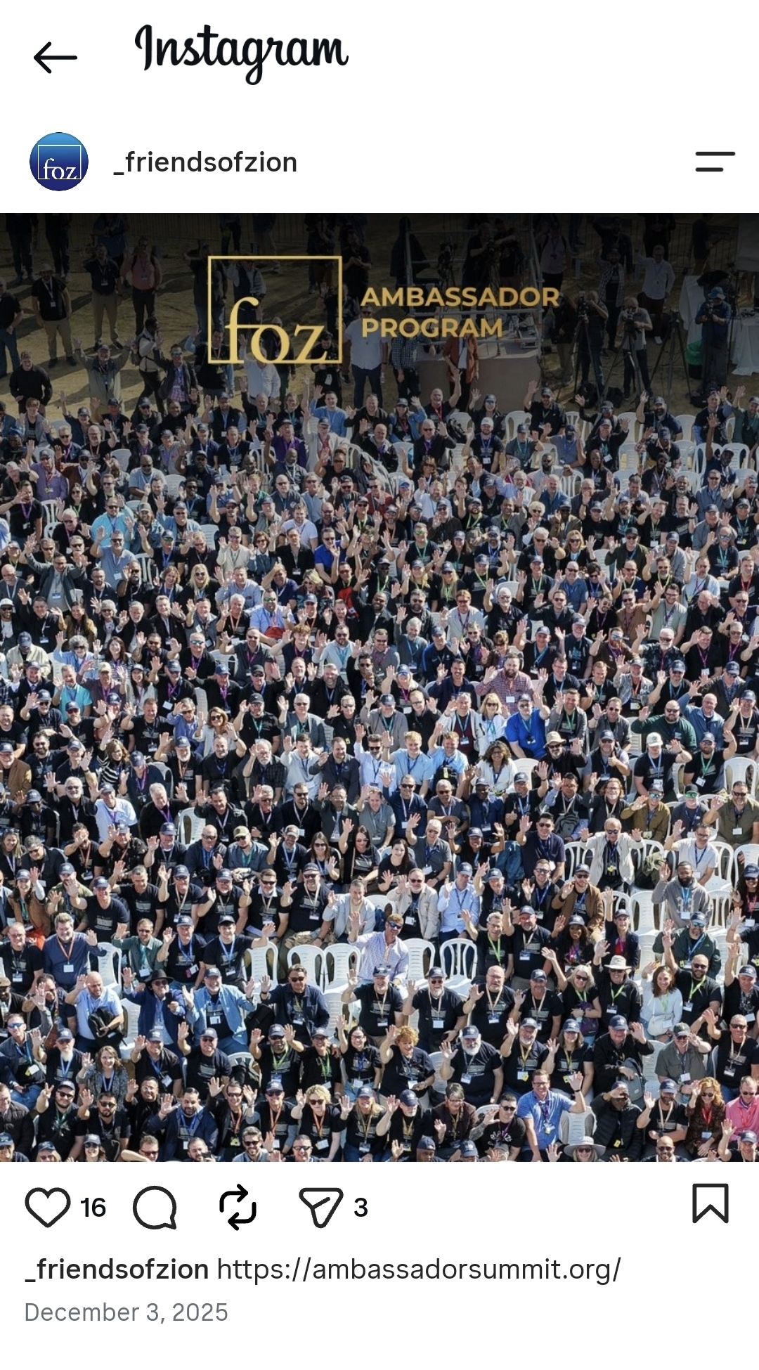 photo of FOZ participants