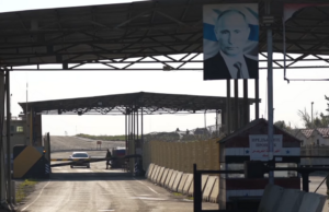 Entrance to Khmeimim Air Base in Syria with a Russian presence after Assad’s fall.