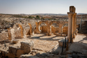Ancient Jewish village ruins at Susya in the southern Judean Mountains.