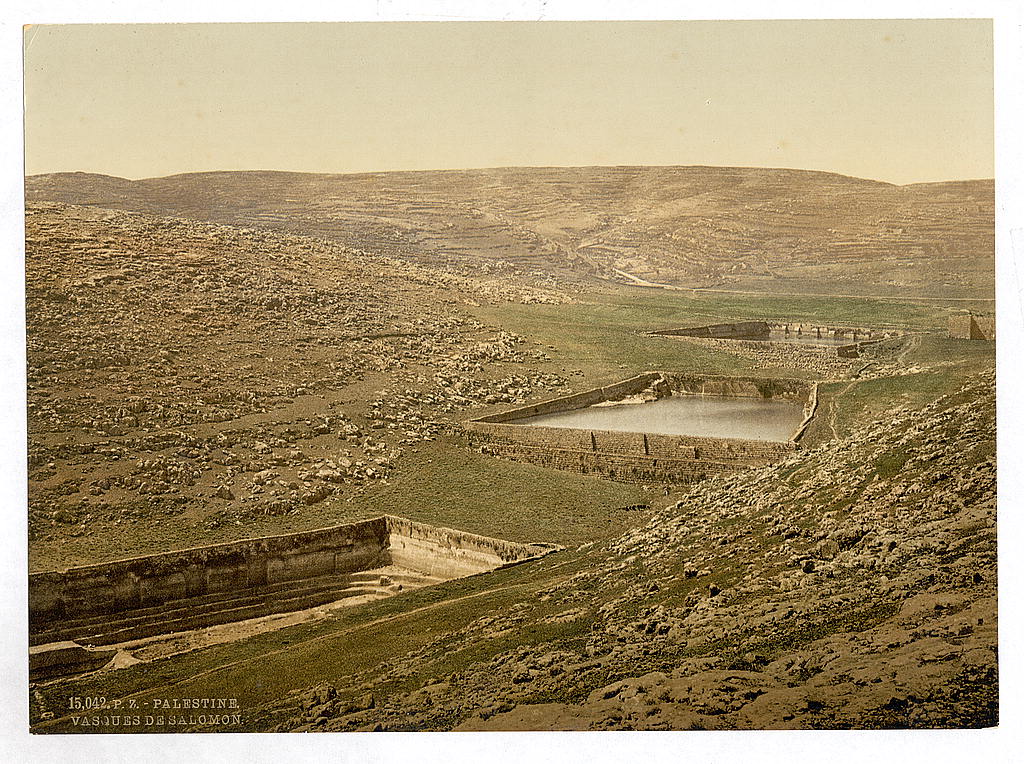 old picture of Solomon's Pools (circa 1890)