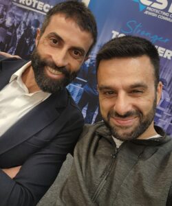 Mosab Hassan Yousef and Yoseph Haddad taking a selfie at the University of Oxford.