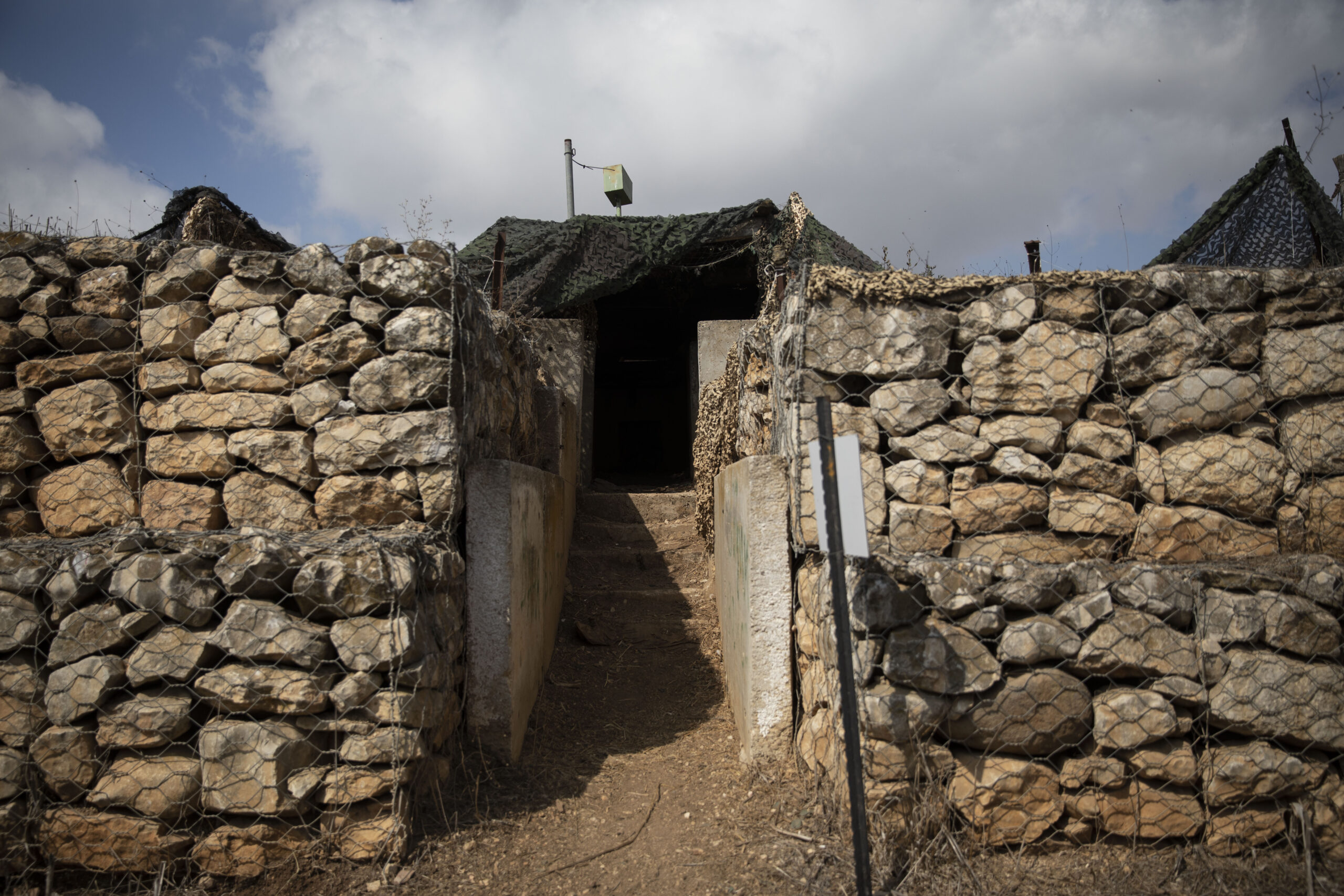 An unused IDF base on the Israeli side of the Lebanon border in northern Israel.
