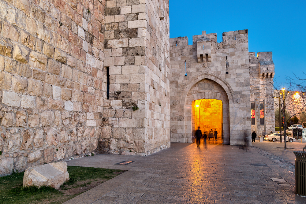 Jaffa Gate at Sunset, Old City, Jerusalem