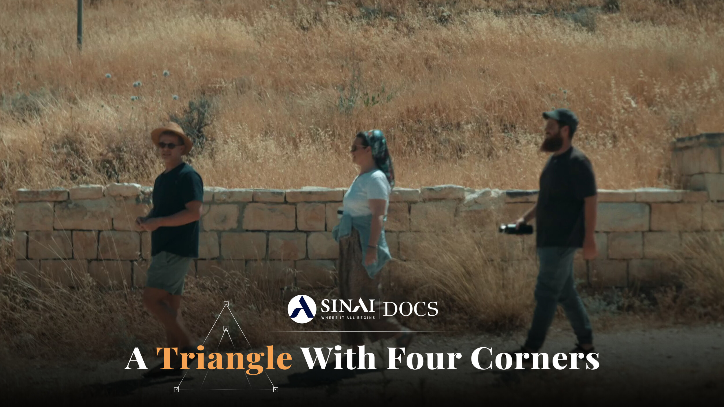 A triangle with four corners